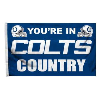 China Custom NFL Institutes Healthcare Team Flags 3x5ft 100% Polyester Indianapolis Colts Flags For Party Celebration Decoration for sale