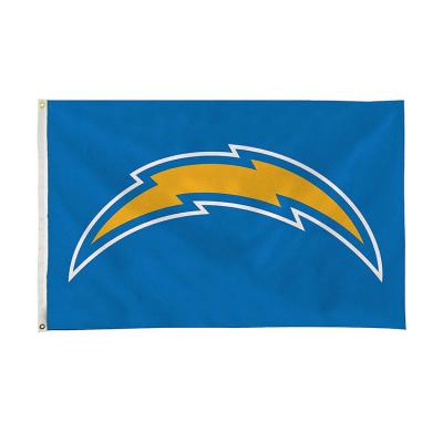 China Health Care Institutes Wholesale Custom 100% Custom NFL Team Flags Los Angeles Chargers Digital Print 3x5 ft Polyester Flag for sale