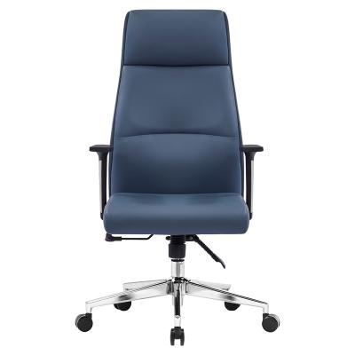 China Swivel chair armrest office executive chair (height) high back unique design simple modern leather adjustable chair for sale