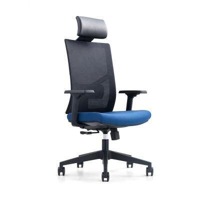 China Foldable High Back Office Swivel Recliinng Chair Mesh Executive Chair With Headrest for sale