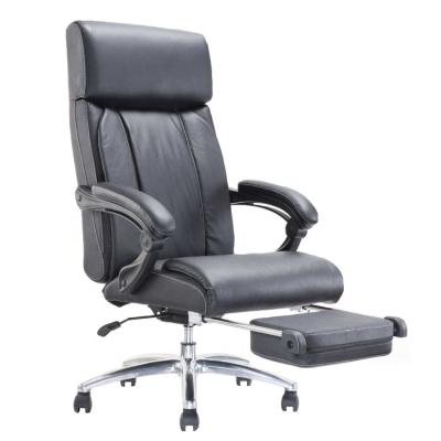 China (Size) Adjustable High Quality Leather Multifunctional Manager's Office Chair With Retractable Footrest for sale