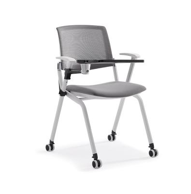 China (Size) Modern Design Mesh Office Conference Room Adjustable Foldable Chair With Notepad for sale