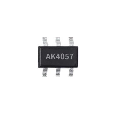 China Hot AK4057 600mA 4.2V lithium battery charging integrated circuit battery charging management controller IC chip for mobile phone TWS MP3 for sale