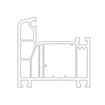 China door & Good Quality Window Factory Price Color UPVC Profile Kinbon for sale