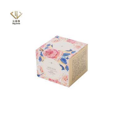 China Hot Custom Silver Gold Custom Logo Design Printed Paper Box Recycled Materials Sales Cosmetic Paper Packaging Pink Flower Beauty Package for sale