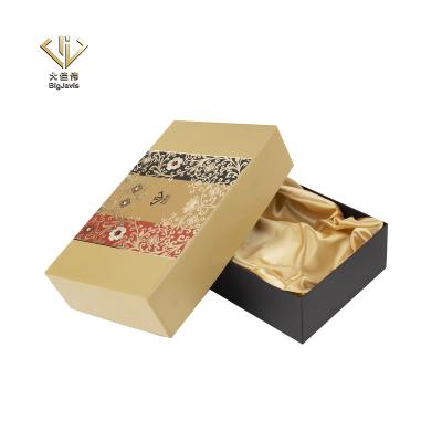 China Recycled Materials Custom Logo Printed Lid Box Beauty Paper Gift Box Cosmetic Eco Friendly Craft Package and Raw Paper for sale