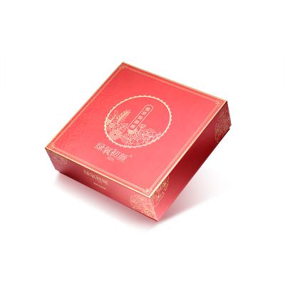 China Recycled Materials Like Packaging Boxes Cardboard Gift Boxes Custom Fashionable Red Color Paper Box Eco-Friendly Factory for sale