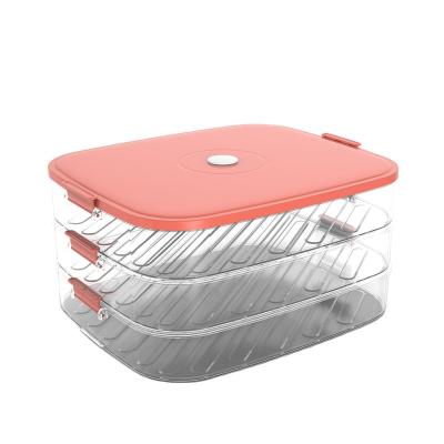 China New Arrivals High Quality Plastic Food Grade Air Dry Tight Storage Container for sale