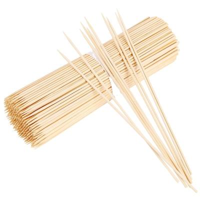 China 4.0mm*20cm Wholesale Bamboo Skewer Bamboo BBQ Stick Cotton Candy Stick Marshmallow Kabab Kebab Easily Cleaned Bamboo Skewer for sale