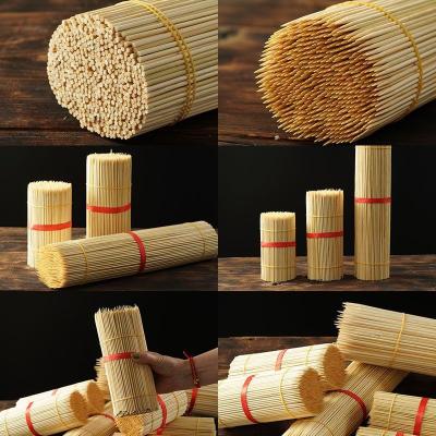 China 5.0mm*40cm Wholesale Bamboo Skewer Bamboo BBQ Stick Cotton Candy Stick Marshmallow Kabab Kebab Easily Cleaned Bamboo Skewer for sale