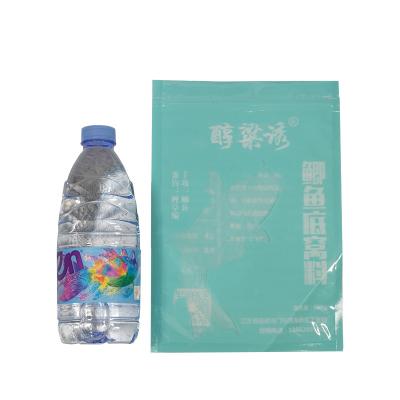 China Recyclable Customized Printing Rack Up Ziplock Pouch Powder Window Color Printing Flat Bottom Irregular Self Sealing Bag for sale