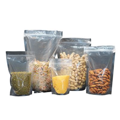 China Recyclable eco friendly zipper food packaging frosted plastic bag PE zip lock packaging ziplock bag with your logo for sale