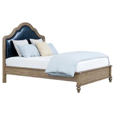 China Rustic Solid Wood Wooden Bed Frame Wooden Bed Bed For Bedroom for sale