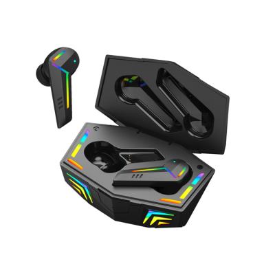 China In-ear rgb light noise canceling in tws bass headphones metal earbuds wireless gaming headphones for sale