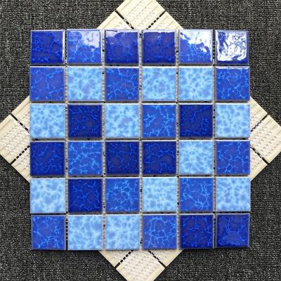 China Classic simple cheap ceramic mosaic tiles for swimming pool for sale