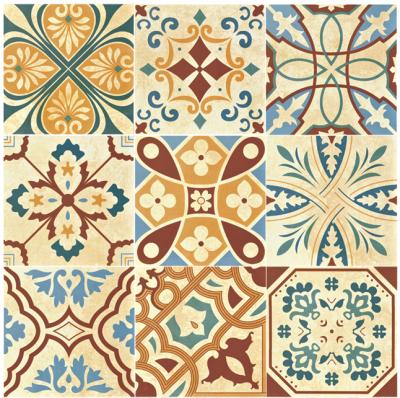 China New Pattern 200*200mm Classic Simple Flower Decoration Bathroom Kitchen Floor Tiles Ceramic Tiles for sale