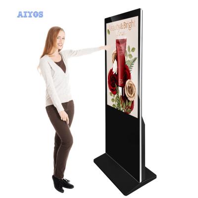 China 43 Inch Floor Standing Win10 Digital Signage Indoor WiFi LCD Touch Screen Android And Media Player 43 for sale