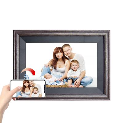 China Touch Screen Custom Made In China OEM Hd 1080p IPS LCD Ads Player Full Frame 10 Inch Digital Photo Picture Frame for sale