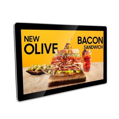 China Indoor Advertising Boards 32 Inch Video Advertising Player Display LCD TV With Touch Screen Wall Mount Digital Signage for sale