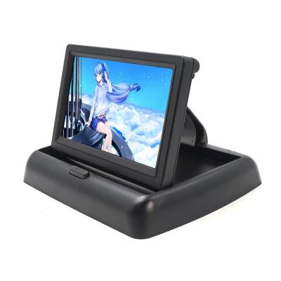 China Folding Car TV Hd Monitor Car Stereo Headrest 5 Inch Monitor for sale