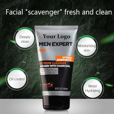 China Acne Treatment Skin Care Products Face Organic Detergent Deep Clean Daily Foam For Face Oily Skin Active Charcoal Cleanser for sale