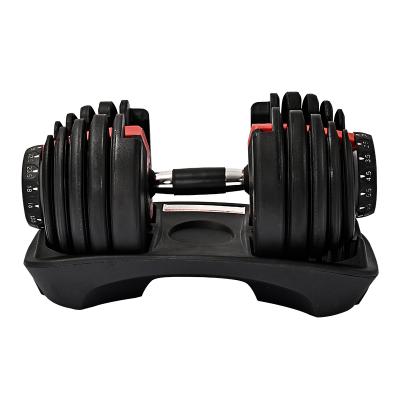 China Home Use Hot Selling New Heavy 24kg/50lb Adjustable Dumbbell US Home Cheap Adjustable Dumbbell Set 24kg for sale