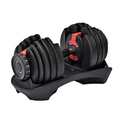 China Home Use In Running 24kg 52.5lb Dumbbell Adjustable And Barbell Set Dumbbells Fitness Equipment for sale