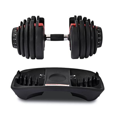 China Durable Durable Black Gym Dumbbell Adjustable Dumbbell Dumbbell for sale