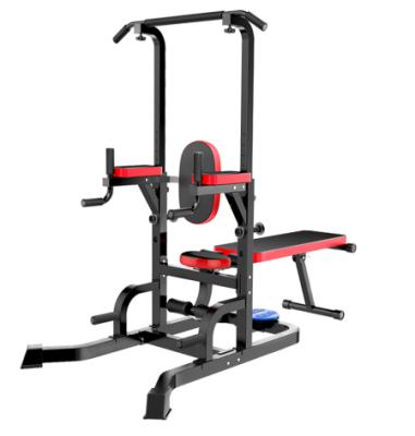 China Colyoo Muscle Building Parallel Bars Home Use Chin Up Machine Pull Up Power Tower Dip Station for sale