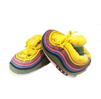 China Anti-static High Quality Indoor Winter Yezzy Plush Children Warm Sneaker Slippers for sale