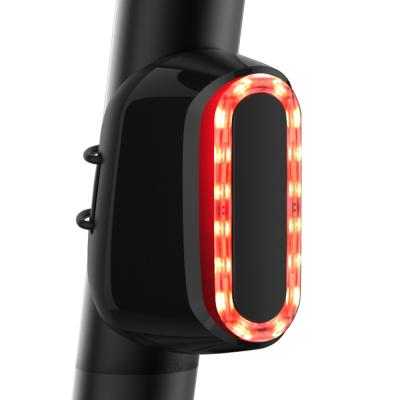 China Waterproof Bicycle Ultra Bright Warning Flashlight LED USB Rechargeable Tail Light Brake Sensing Rear Light for sale