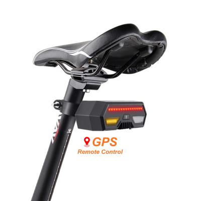 China Remote Control Location GPS Theft Cycle LED Turn Signal Tail Lights Anti Track Playback Bicycle Location Bike GPS Tracker Rear Light for sale