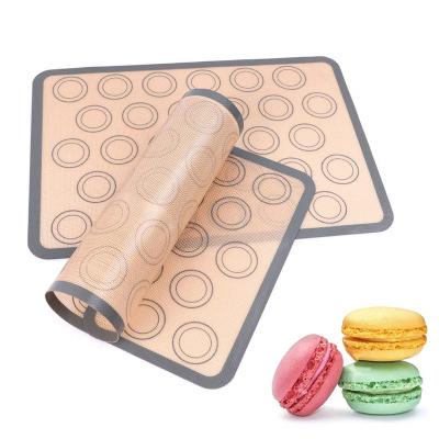 China Sustainable SHQN LFGB Approved Custom Logo Eco-Friendly Reusable Food Grade Macaroon Silicon Mat for sale