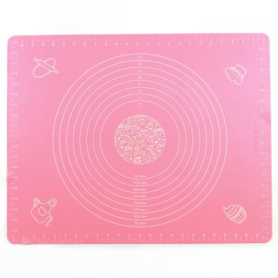 China Cup 40*30cm Viable Non-stick Mat Silicone Rolling Baking Mat of Silicone Dough for sale