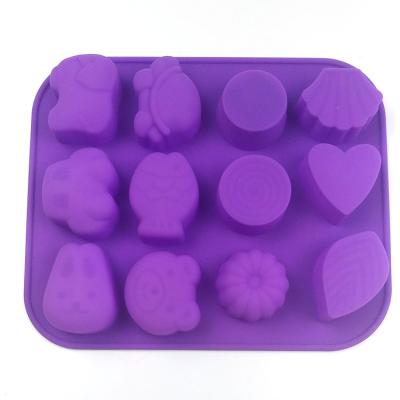 China New Viable Wholesales Lovely Animals Cake Decorating Silicone Mold for sale