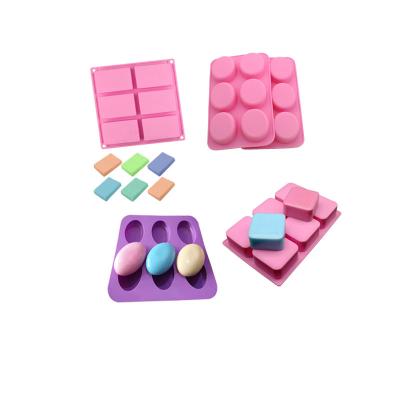 China Sustainable SHQN 6 Cavity Easy To Release Handmade DIY Craft Molds Silicone Eco - Friendly And Stocked Soap for sale