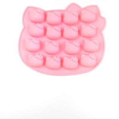 China 18.2x15.7x2.3cm viable, for candy chocolate cake faces silicone 16 cavity silicon mold for sale