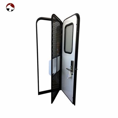 China Car Room 2020 TONGFA Hot Ground Tempered Glass Caravan Aluminum Door for sale