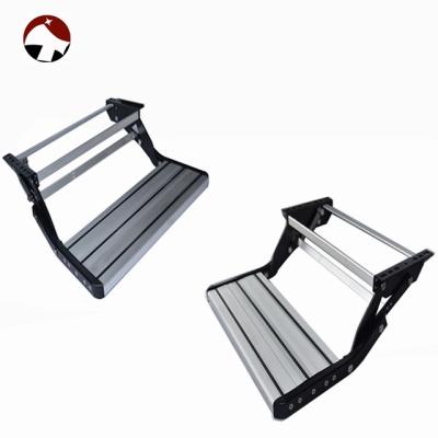 China Factory Price Wholesale Good Quality Aluminum Folding Ladders Alloy RV Folding Caravan Single Step for sale