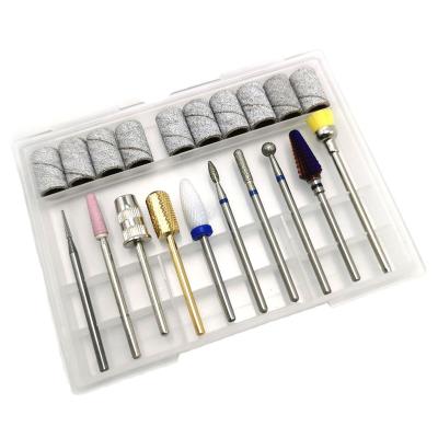 China Nail Drill HYTOOS 20Pcs Nail Drill Bits Set Best Quality Tornado Carbide Bit Cuticle Rotary Burr Manicure Pedicure Tool Kit for Nail Drill for sale