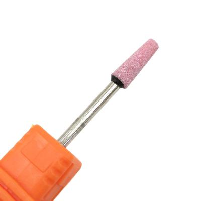 China Nail Drill Machine HYTOOS Barrel Pink Corundum Nail Drill Bit 3/32