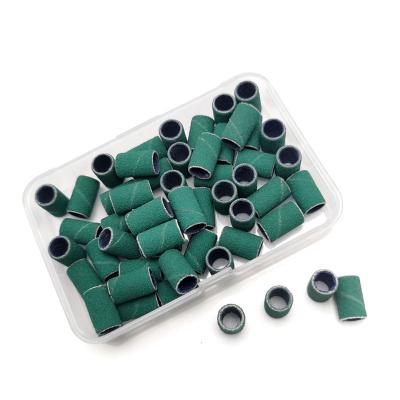 China Nail Drill Machine HYTOOS 50pcs Green Sanding Strips Without Electric Chuck Nail Drill Bit Accessories Gel Polish Removal Nail Care Tool for sale