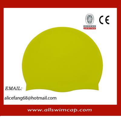 China Custom silicone swimming cap for sale