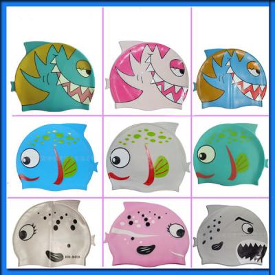 China Silicone Children swimming caps for sale