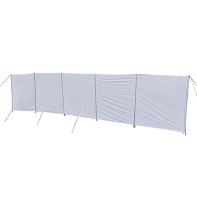 China Fastening Type Straight In Running Outdoor Camping PU Coating Wind Breaker Barrier Privacy Screen Wind Break Four Season Wall For Beach for sale