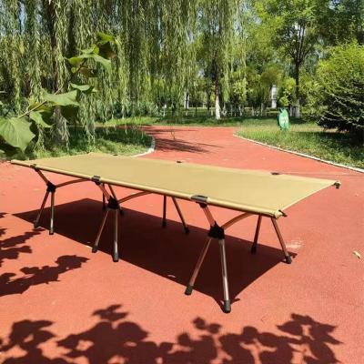 China Original Design Compact 190*66*19/41 Aluminum+210D Ripstop Oxford (Height) Ultralight Portable Industrial Aluminum Folding Bed Adjustable For Travel for sale