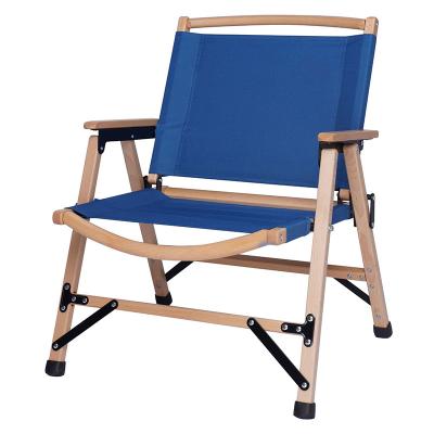 China Lightweight Optional Chinese Manufacturer 55*56*32.5/64 Wood+Cotton Chinese Professional Canvas Beech Camping Folding Chair for sale