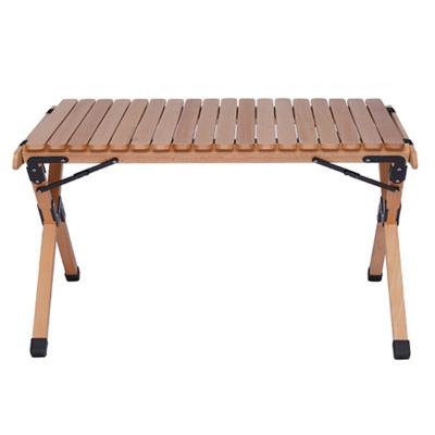 China Chinese New Design Professional Optional Portable Compact Camping 80X52X46/56 Folding Wooden Table For Travel for sale