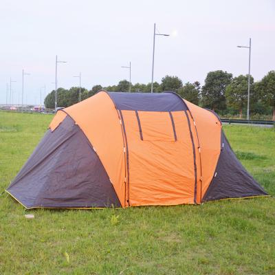 China Straight tie type straight tie type four-season waterproof 4-6 two-bedroom double-layer tents one person family living room and cabin for sale