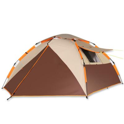 China Straight Tying Type Easy Setup Ventilation Family Outdoor Opening 3-4 Person Quick Rise Waterproof Automatic Automatic Camping Tent for sale